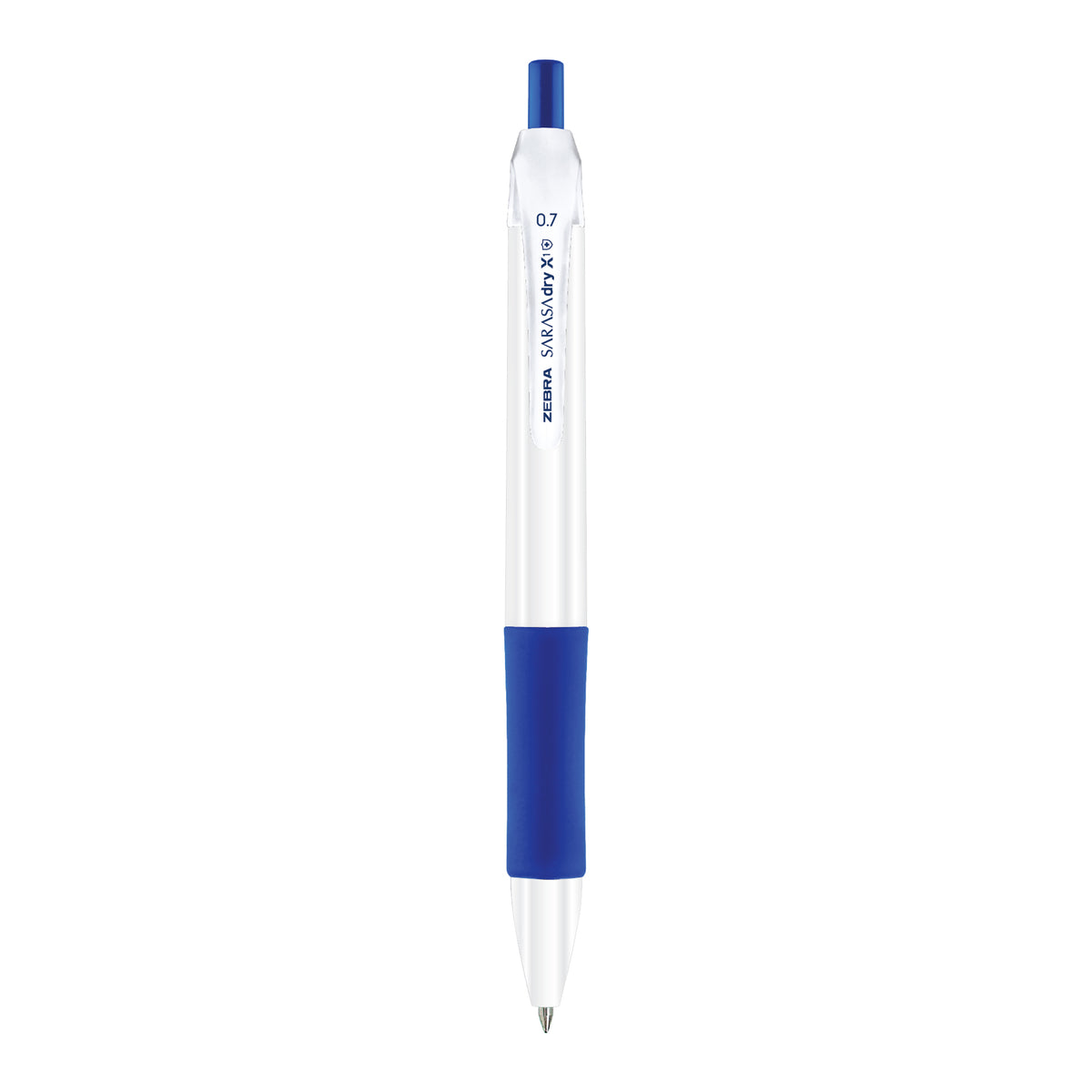 Sarasa Dry Gel X1 Gel Pen, Retractable, Medium 0.7 mm, Blue Ink, Blue  Barrel, 12/Pack