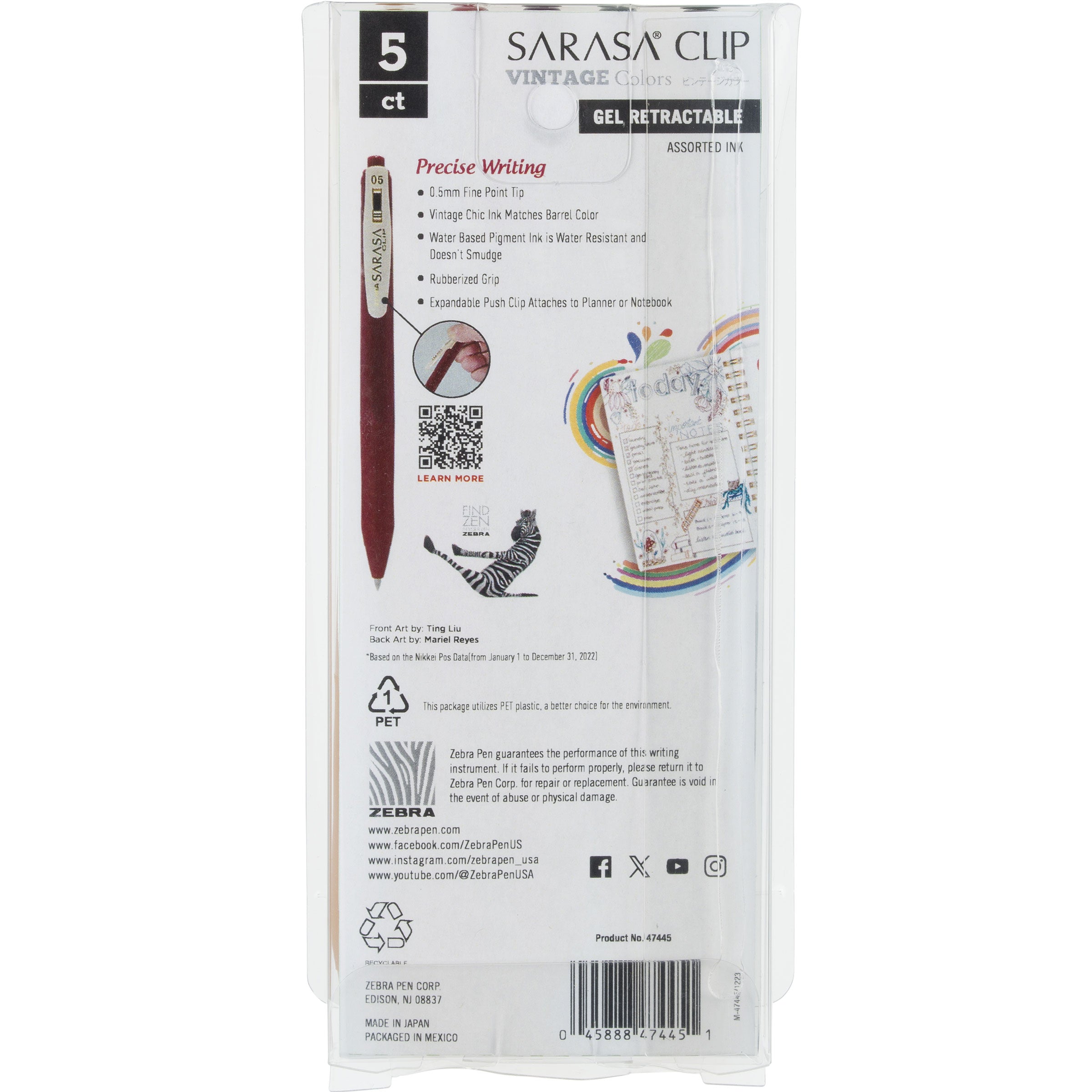 SARASA Clip Vintage Gel Retractable