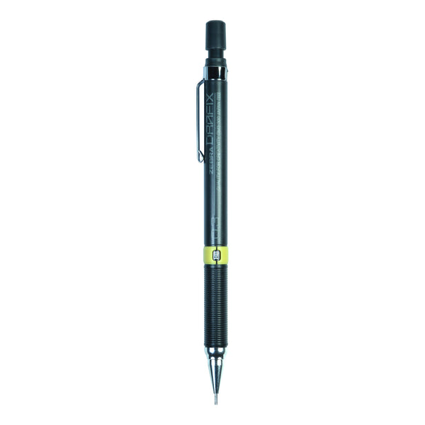 Zebra Black Mechanical Pencil Adjustable Removable Mighty Grip P
