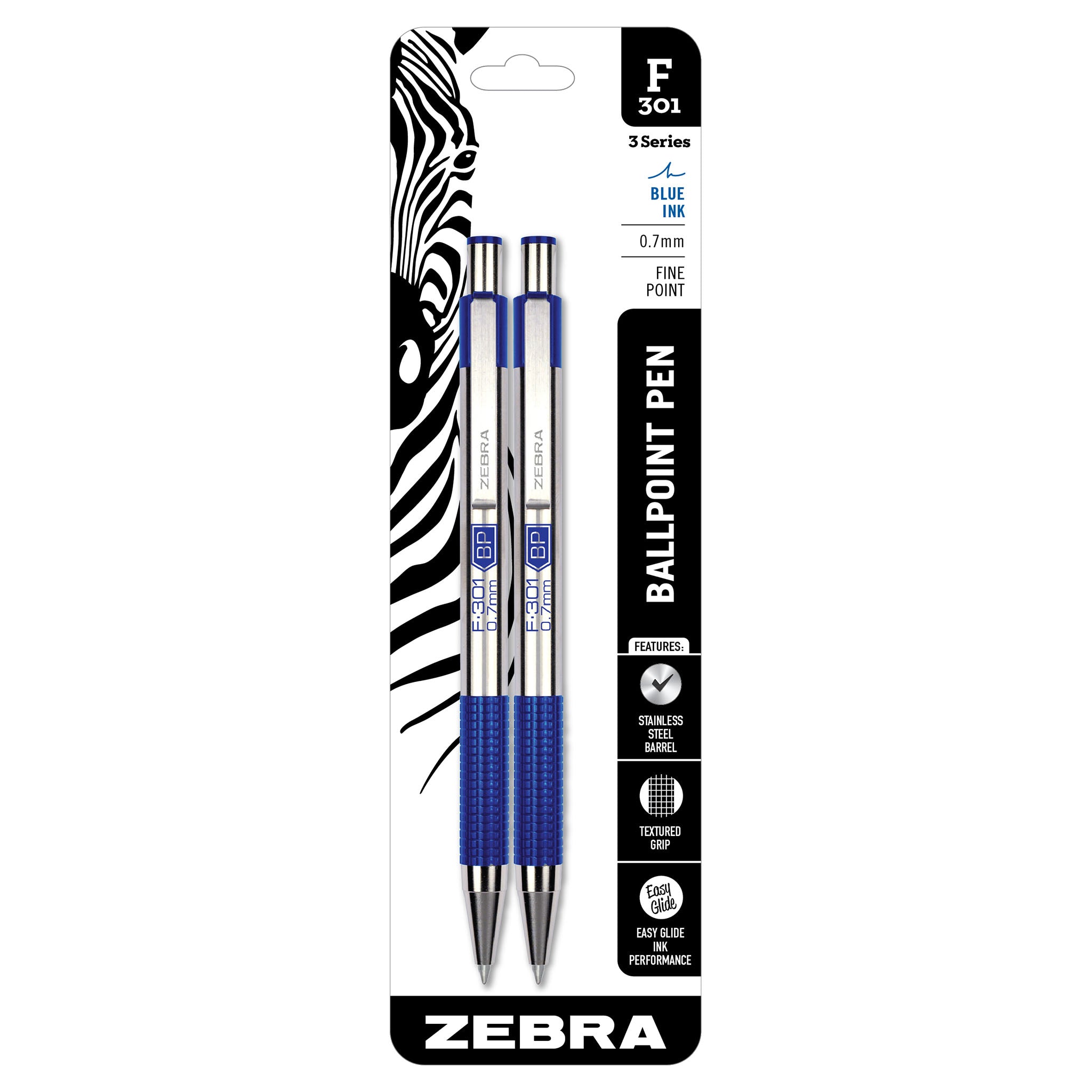 Zebra Pen Z-Grip Retractable Ballpoint Pen, Medium Point, 1.0mm, Assorted  Business Colors, 18-Pack