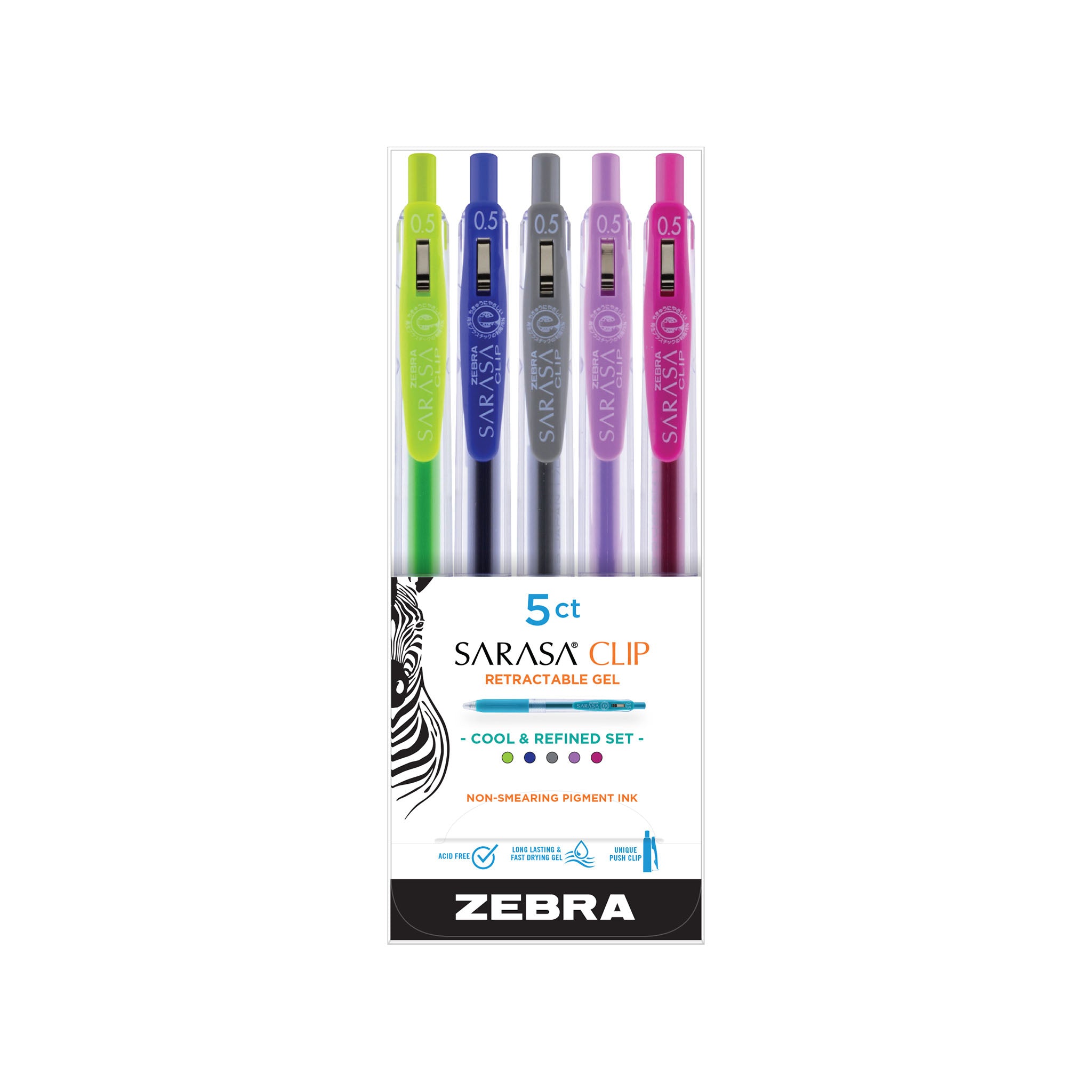 Zebra Pen Creative Notetaking Set, Includes 6 Highlighters, 5 ClickArt  Retractable Marker Pens, and 1 Sarasa Retractable Gel Pen, Assorted Ink  Colors