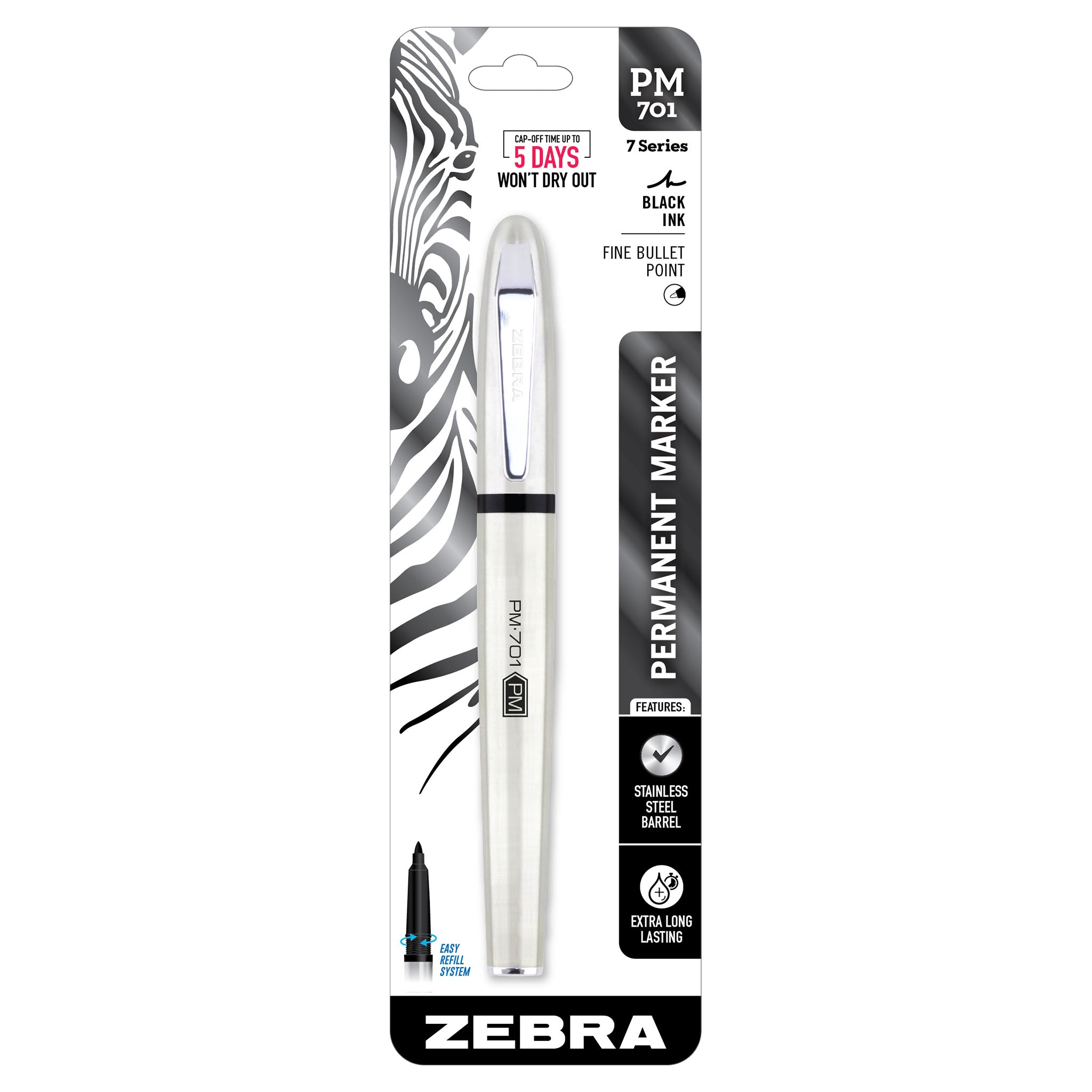 Sharpie Stainless Steel Pen, Fine Point - Black
