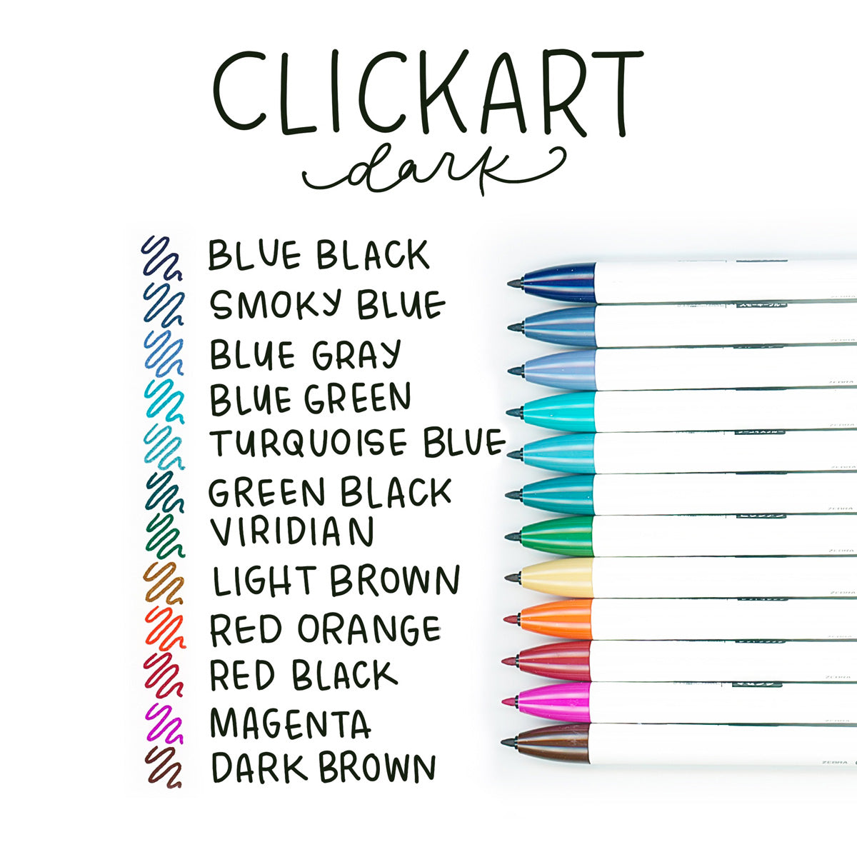 Zebra Pen Creative Notetaking Set, Includes 6 Highlighters, 5 ClickArt  Retractable Marker Pens, and 1 Sarasa Retractable Gel Pen, Assorted Ink  Colors