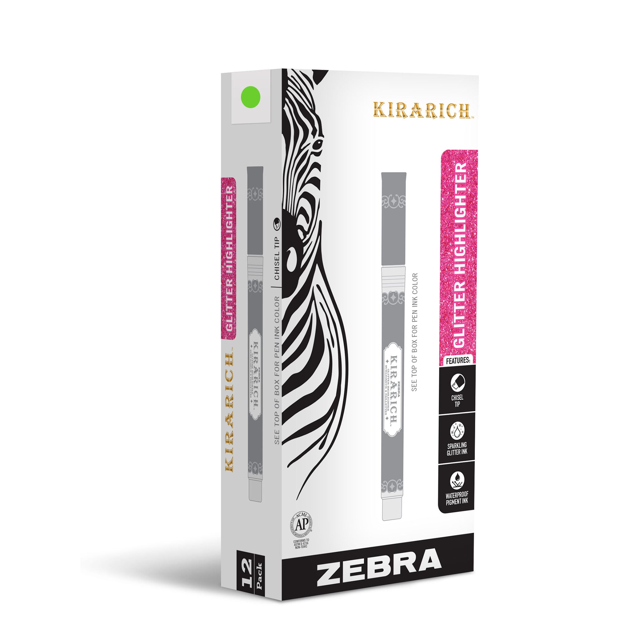 Have you ever seen GLITTER HIGHLIGHTERS?! The Zebra Kirarch are SO SPARKLY!  #shorts 