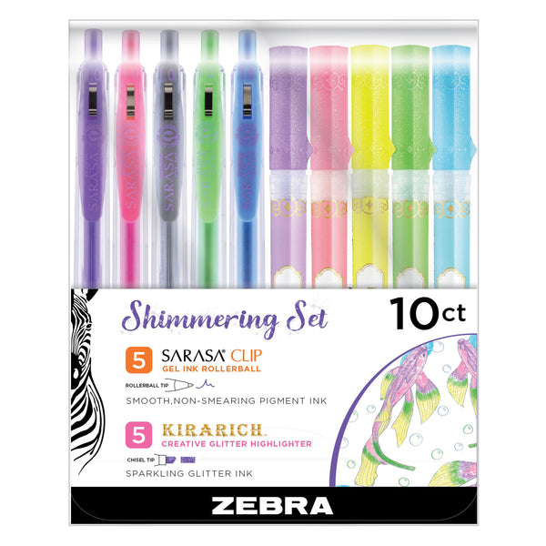 Zebra Mildliner Highlighter & Sarasa Clip Pen Journaling Set