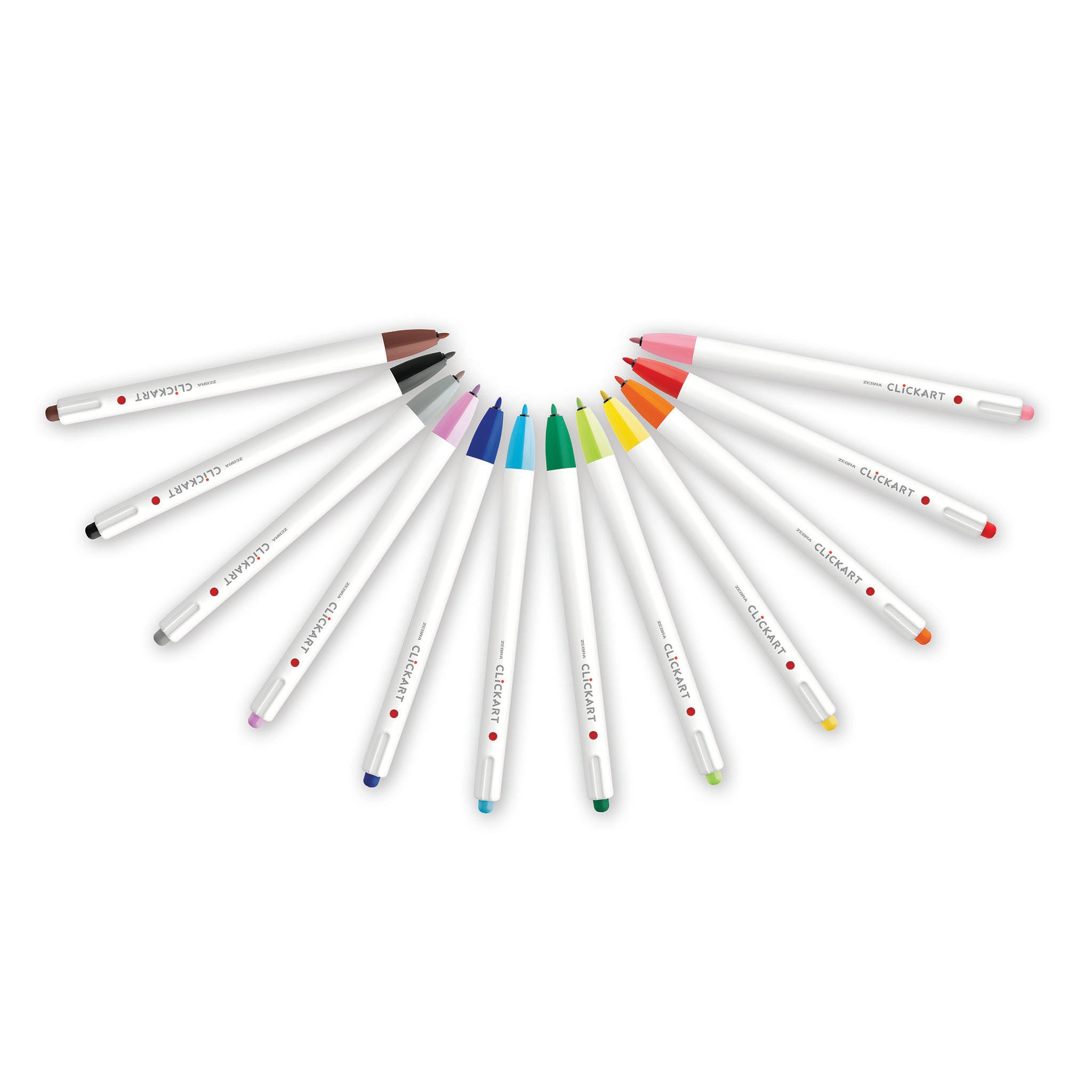 Zebra ClickArt Retractable Marker Pens Set of 12 - Standard – Jenni Bick  Custom Journals